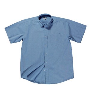 Camicia OXFORD: colore azzurro, maniche corte, 140 gr, Tg. 40/41