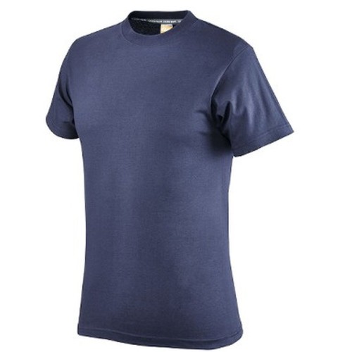 Maglietta con maniche corte, 110: cotone 100%, girocollo, colore blu, Tg. XXL