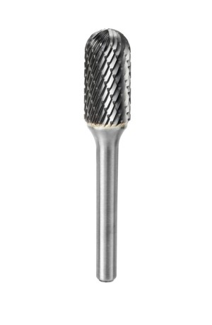Fresa cilindrica a testa sferica, D. 9,6 mm, gambo 8 mm, tagliente 5, lunghezza tot. 120 mm, special