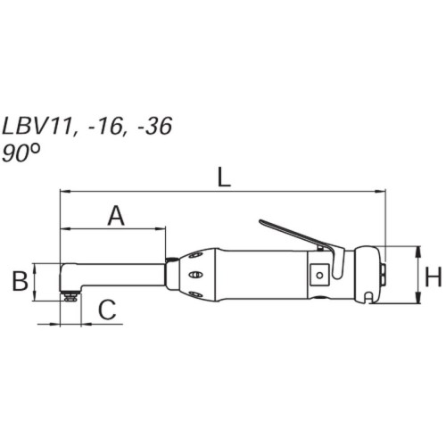 Trapano pneumatico, Mod. LBV11 S025-S90