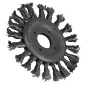Spazzola circolare-WHB-acciaio inox ritorto-115x11x22,2 mm-lunghezza filo T23