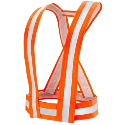 Bretelle alta visibilità HV, colore arancione, tg. unica