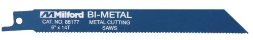 Lama MILFORD, HSS-Bi-Metal, lunghezza 100 mm, dentatura 14