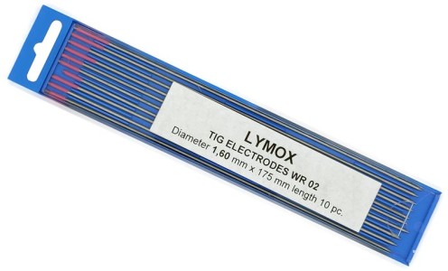 Elettrodo-TUNGSTENO-Mod. LIMOX-D. 1,6 mm-lunghezza 175 mm-colore rosa
