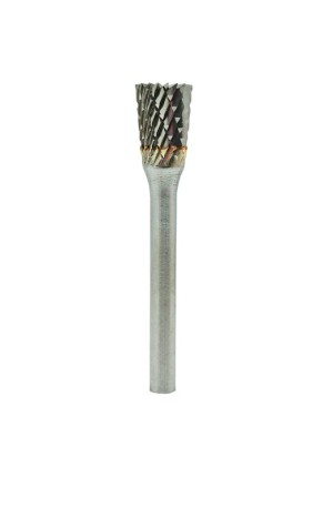 Fresa a cono rovesciato con testa tagliente, in miniatura: D. 6,3 mm, gambo 3 mm, tagliente 6