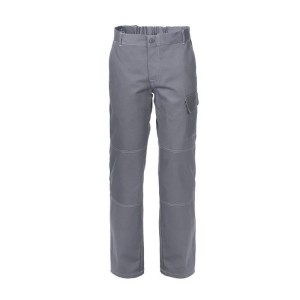Pantalone SERIO PLUS: colore grigio, 100% cotone irrestringibile, tg. S