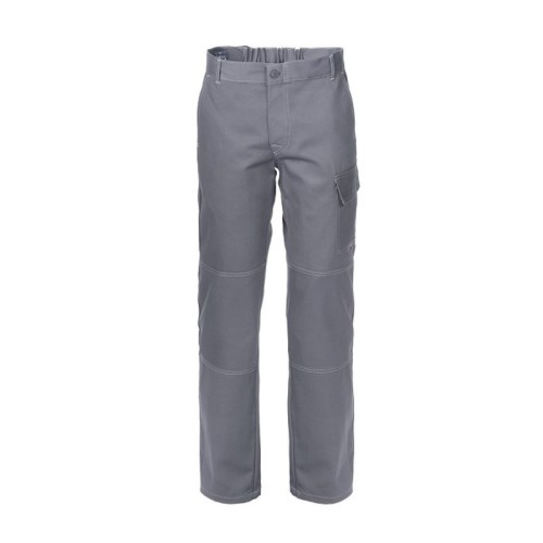 Pantalone SERIO PLUS: colore grigio, 100% cotone irrestringibile, tg. L