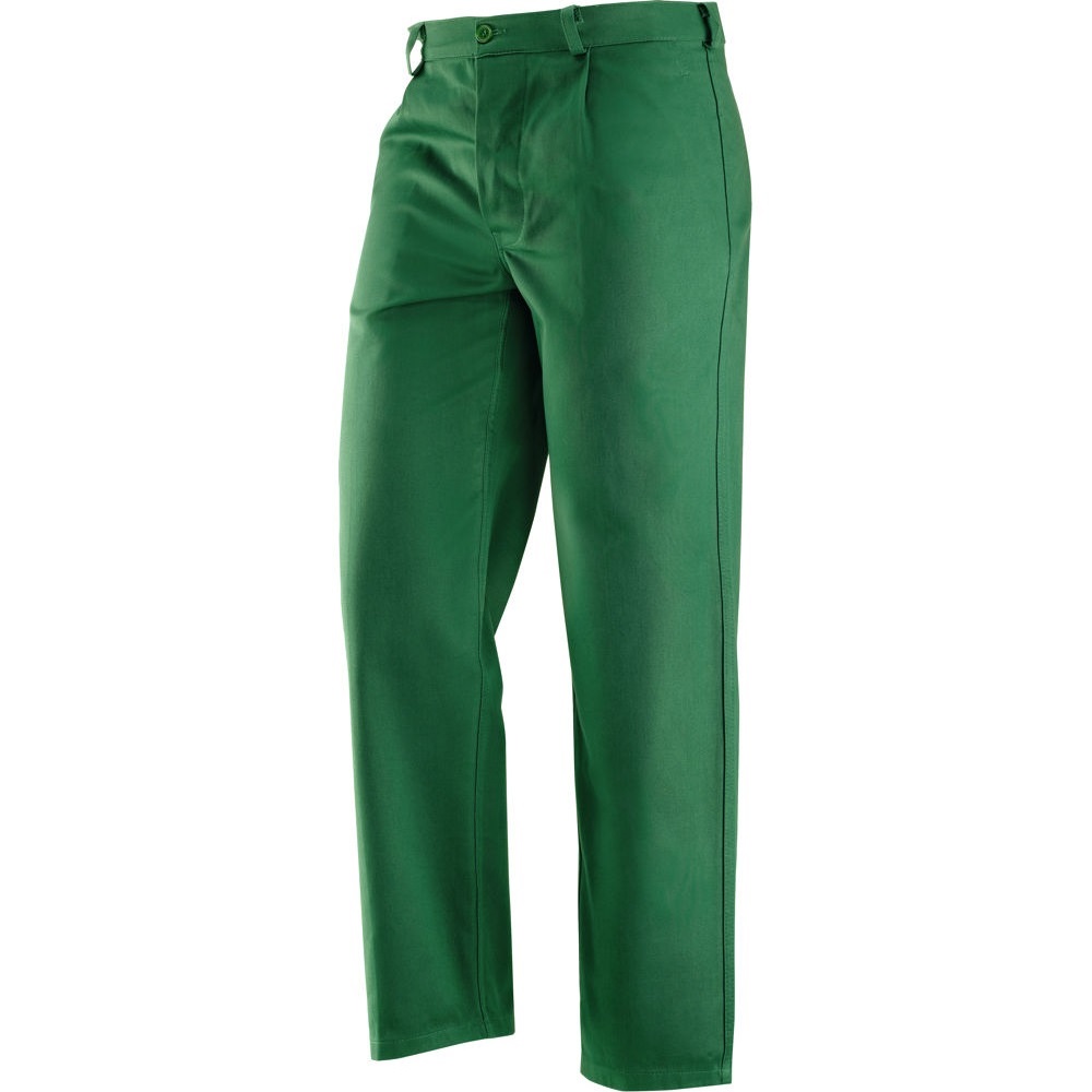 Pantalone Mod. SUPERMASSAUA: colore verde, 100% cotone sanforizzato, peso 270 g/m2, tg. 54