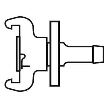 Raccordo a baionetta CLAW LNH20: portagomma 19 mm, foro 17,2 mm