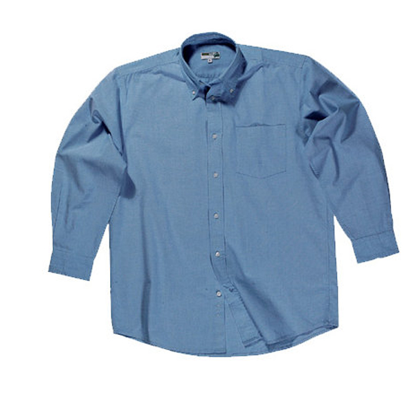 CAMICIA AZZURRA OXFORD MANICA LUNGA 140gr TG. 42/43