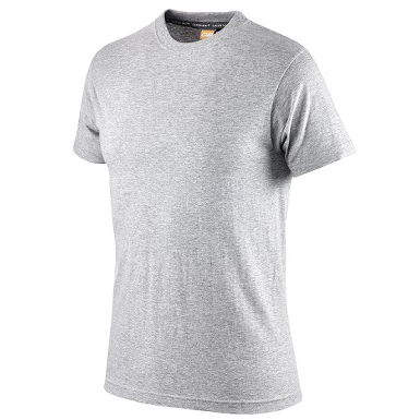 Maglietta con maniche corte Mod. 110: cotone 100%, girocollo, colore grigio, Tg. XXL