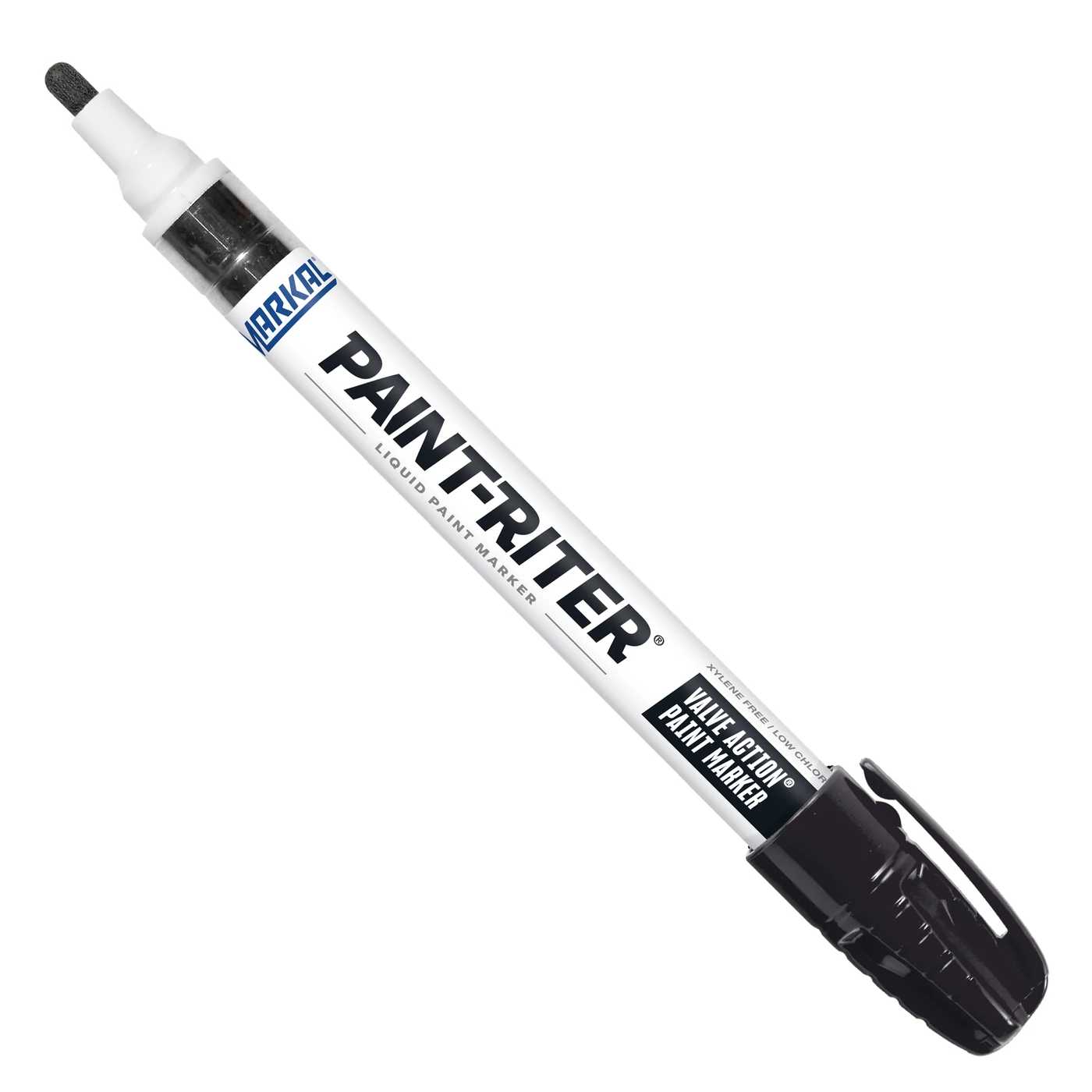 Marcatore a vernice PAINT-RITER: colore nero, indelebile, punta in feltro 3 mm