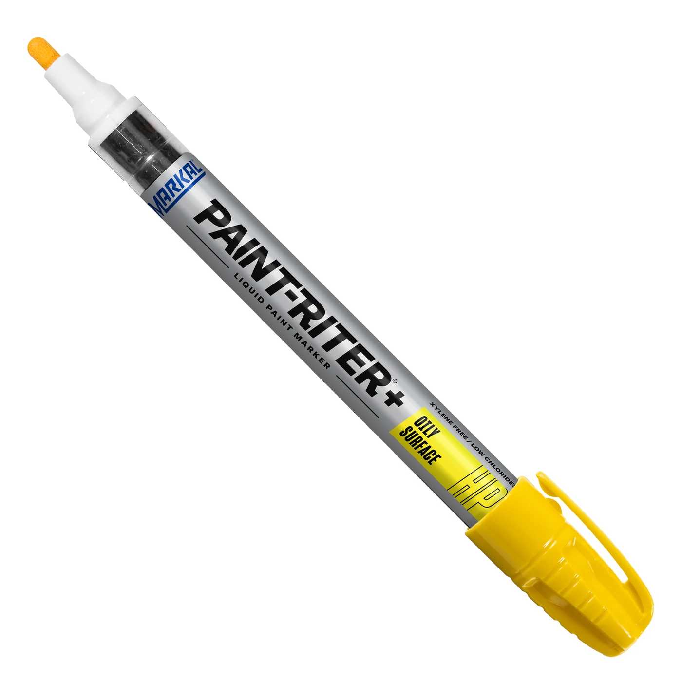 Marcatore a vernice PAINT-RITER+: colore giallo, indelebile, punta in feltro 3 mm