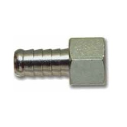 Raccordo portagomma: filetto femmina 1/2", per tubo D. 12 mm