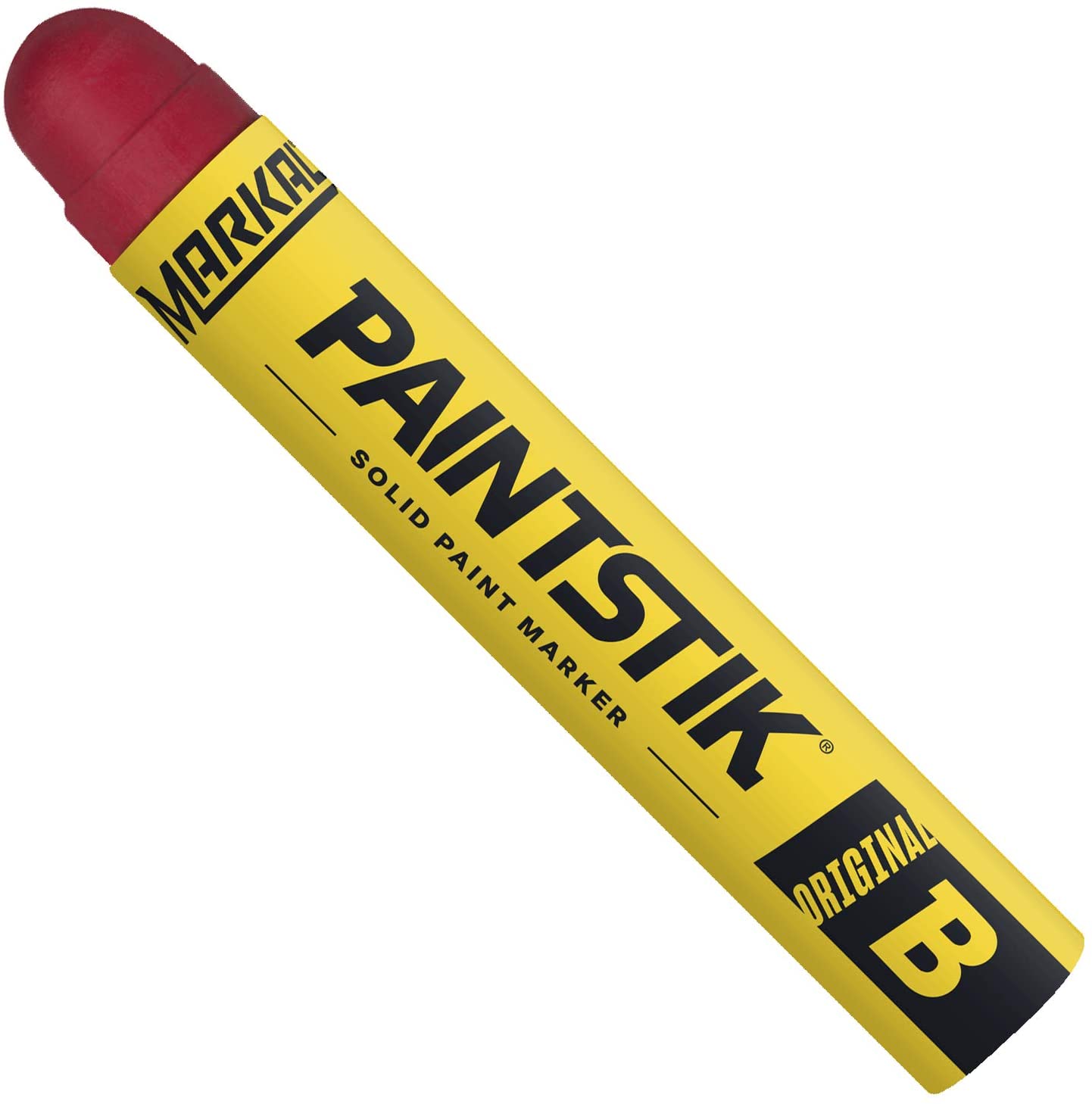 Marcatore a vernice B PAINTSTIK: colore rosso, a bastoncino, D. 17 mm, lunghezza 115 mm, resistente 