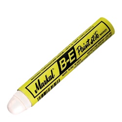 Marcatore a vernice Mod. B-E PAINTSTIK: colore giallo, a bastoncino, D. 17 mm, lunghezza 115 mm