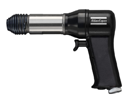 Scalpellatore Mod. P2531-H: a pistola, attacco utensile 10,2 mm, colpo 50 Hz, corsa 44,5 mm, lunghez