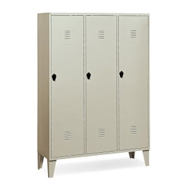 Armadio per spogliatoio Mod. E333: nr.3+3 vani, dimensione 1200x500x1800 mm, vano cappelliera 345x39