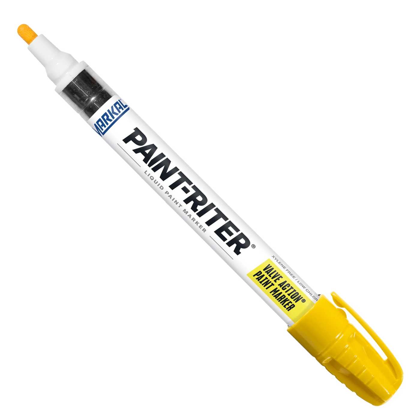 Marcatore a vernice PAINT-RITER: colore giallo, indelebile, punta in feltro 3 mm