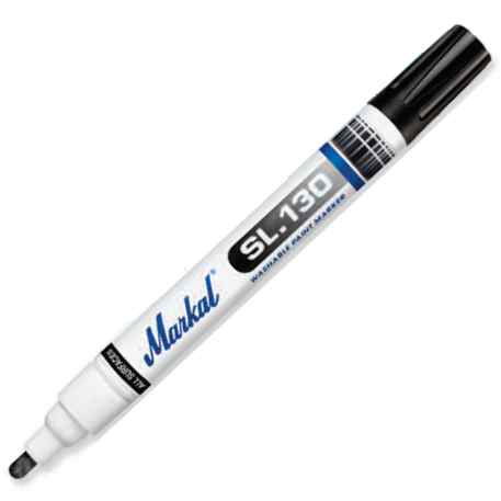 Marcatore a vernice PAINT-RITER+WATER ERASE SL.130: colore giallo, cancellabile con acqua, punta in 