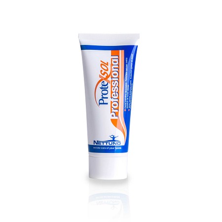 Crema mani Mod. PROTEXSOL: tubetto 100 ml, idrosolubile, protegge la pelle da sporco-grasso-vernici-