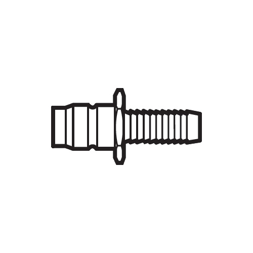 Raccordo maschio NIP 15 H06: portagomma 6,3 mm