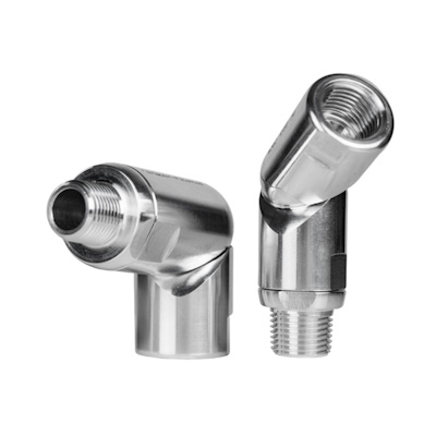 Raccordo girevole: filetto 1/2" BSP, portata consigliata 30 l/s, passaggio aria D.11 mm