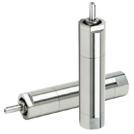 Motore pneumatico Mod. LZB14-RL-A190-11: lubrification free, a palette, in acciaio inox, albero a ch