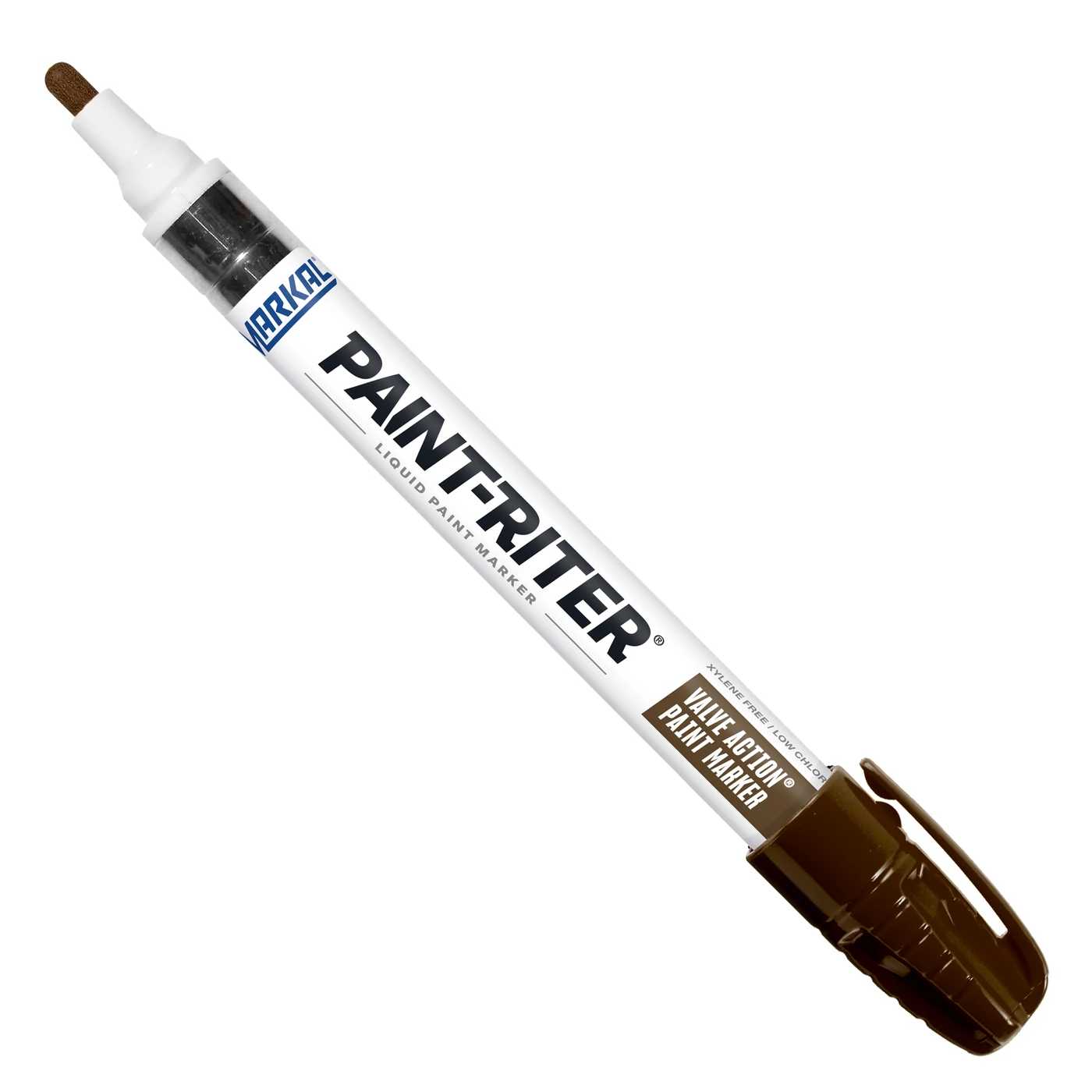 Marcatore a vernice PAINT-RITER: colore marrone, indelebile, punta in feltro 3 mm