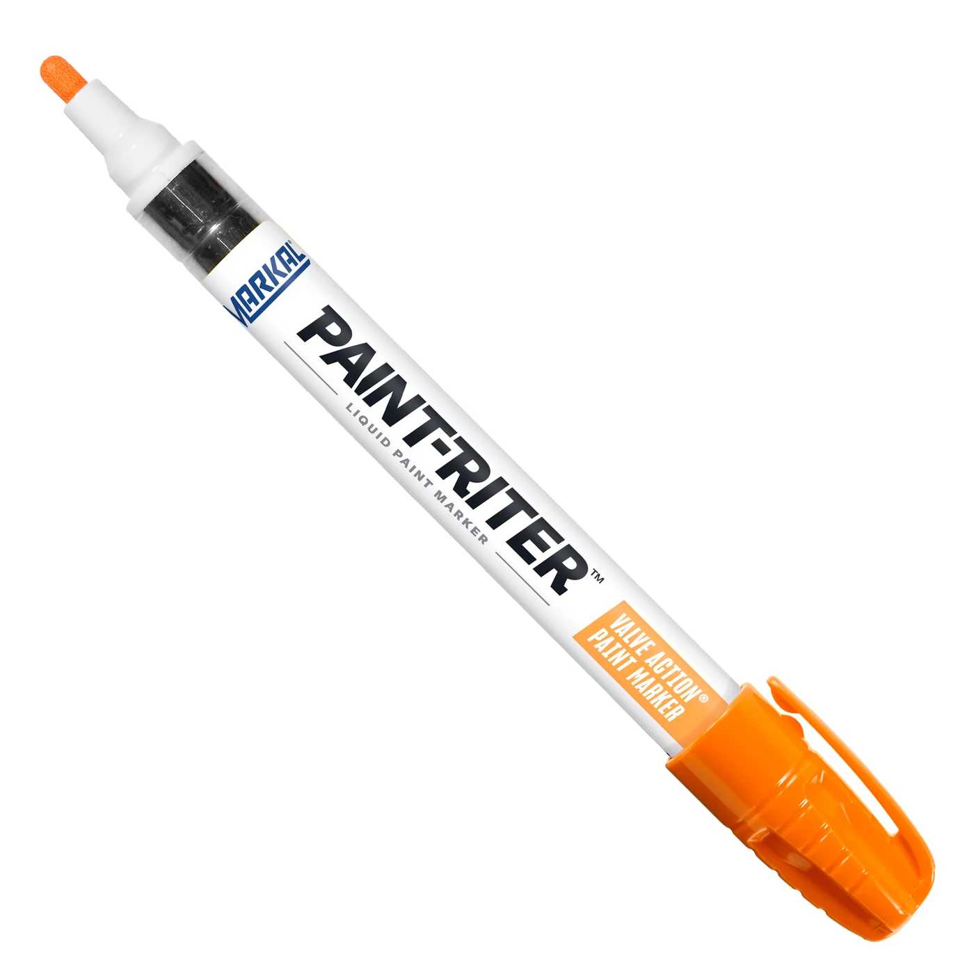 Marcatore a vernice PAINT-RITER: colore arancione, indelebile, punta in feltro 3 mm