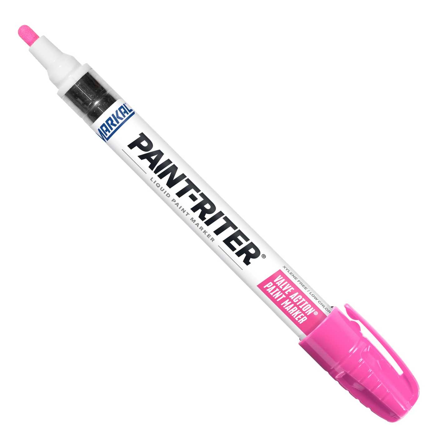 Marcatore a vernice PAINT-RITER: colore rosa, indelebile, punta in feltro 3 mm