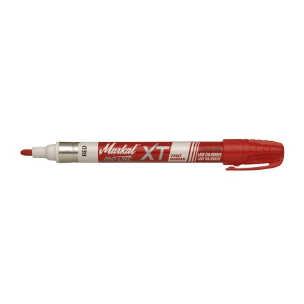 Marcatore a vernice Mod. PRO-LINE XT: colore rosso, asciugatura rapida, durata estrema, punta 3 mm