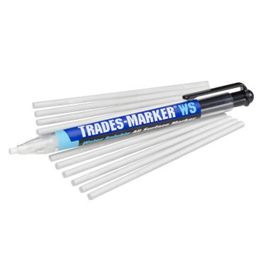 Marcatore Mod. TRADES-MARKER WS: colore bianco, cancellabile con acqua, per tutte le superfici