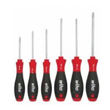 Set cacciaviti Mod. SoftFinish/362 K7 completo di: nr. 7 pz TORX (lama T8x60 mm, T9x60 mm, T10x80 mm