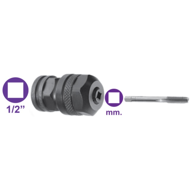 Mandrino: attacco quadro 1/2", per maschi attacco quadro 6-14 mm, lunghezza 65 mm