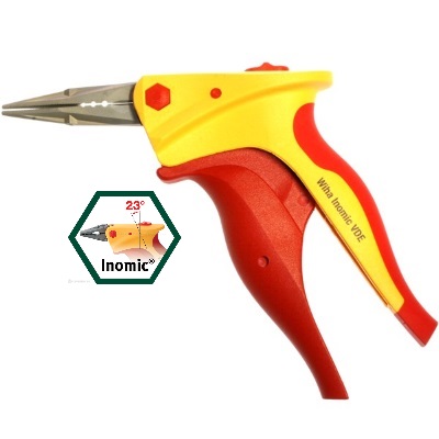 Pinza Mod. Inomic VDE/Z 06 0 16: 25% di forza trasmessa in più, filo da 1,6 a 2,5 mm, peso 155 gr