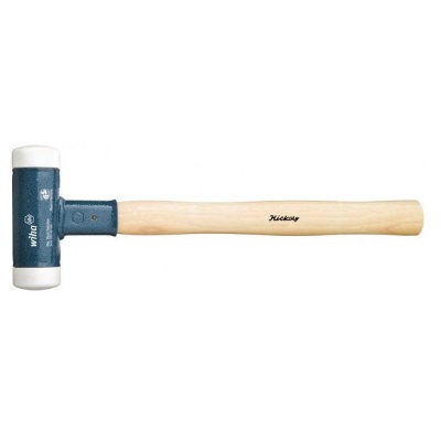 Martello Mod. Dead-Blow Hammer/8001: manico in legno, nr.2 teste tonde in polyamide nylon bianco ver