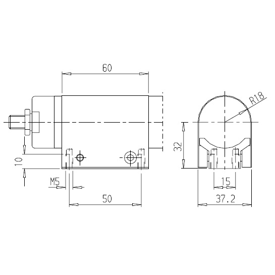 Piede per motore pneumatico linea LZB22-L, linea LZB22-LR