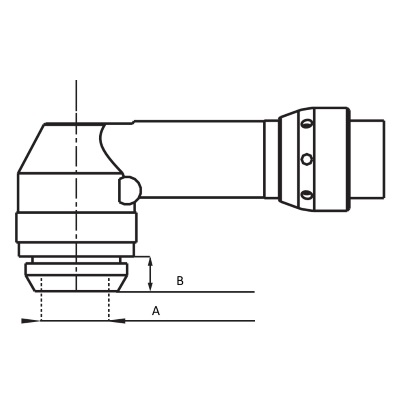 Bussola per utensili da 2,5 mm, attacco esagonale femmina 14 mm, per Mod. LTV39-2 R37/R48/R56 FS