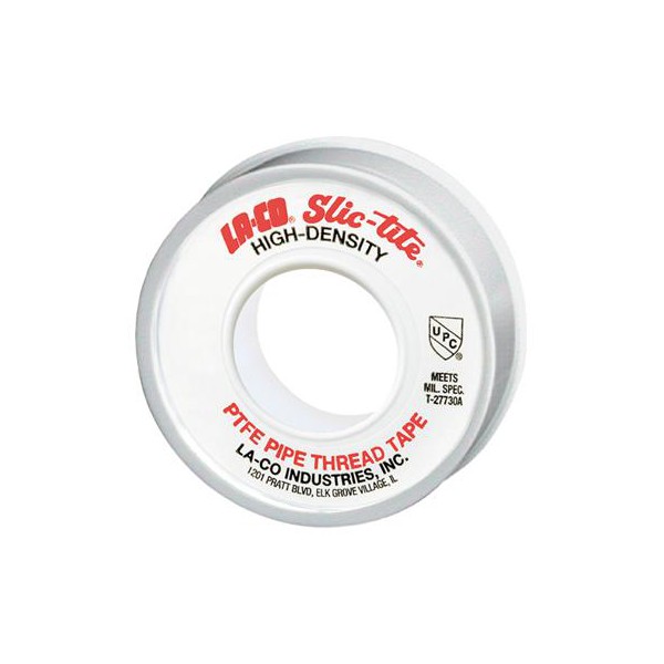 Sigillante per filetti Mod. SLIC-TITE TAPE: a nastro, con PTFE, colore bianco, dimensioni 1,27x1.524