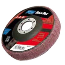 Disco radiale: supporto fibra di vetro, 115x22 mm, Gr. A/O very fine, BEARTEX