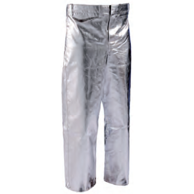 Pantalone Mod. PREOX: in tessuto aramidico alluminizzato, protezione dal calore radiante fino a 1.00