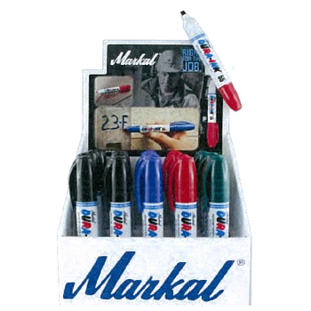 Kit espositore per pennarelli MARKAL DURA-INK 55 completo di: espositore, nr.25 pennarelli DURA-INK 