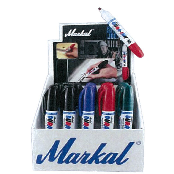 Kit espositore per pennarelli MARKAL DURA-INK 60 completo di: espositore, nr.25 pennarelli DURA-INK 