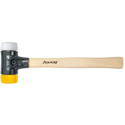 Martello Mod. Safety Soft-face Hammer/832_2: manico in legno, nr.1 testa tonda in poliuretano medium