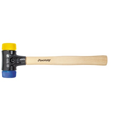 Martello Mod. Safety Soft-face Hammer/832-15: manico in legno, nr.1 testa tonda gialla medium soft i