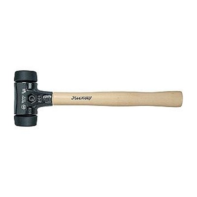 Martello Mod. Safety Soft-face Hammer/832-33: manico in legno, nr.2 teste tonde medium soft in gomma