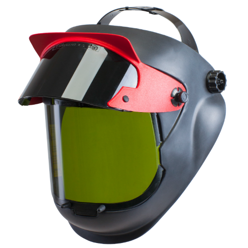 Maschera di saldatura CA-28 EUROMASKI: completa di: flip-up DIN 8, schermo DIN 1,7