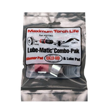 Kit spugna pulisci filo LUBE MATIC COMBO PAK composto da: nr.2 spugne (nr.1 nera e nr.1 rossa) compl