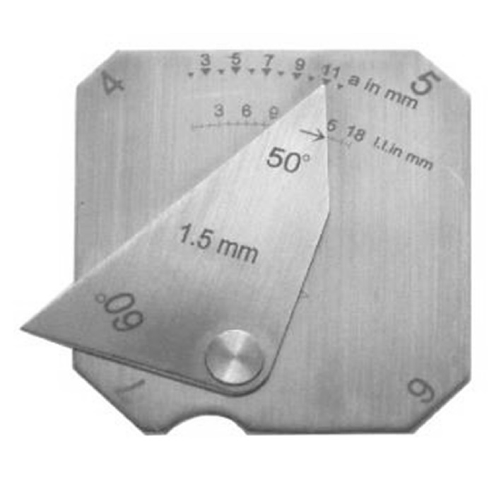 Calibro Mod. G23: per saldatura, dimensioni 55x58 mm